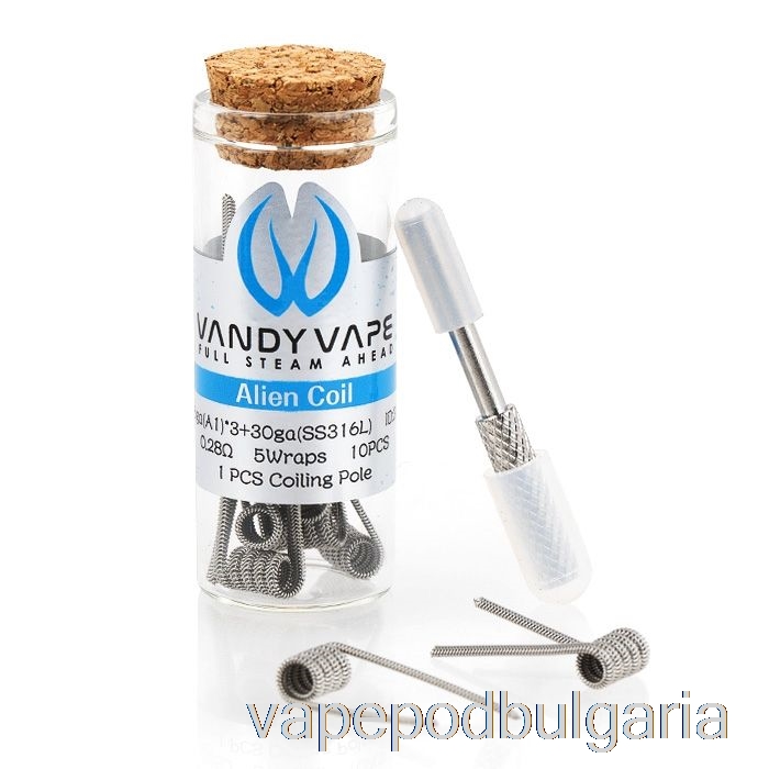 Vape 10000 Дръпки Vandy Vape Performance Prebuilt Coils 0.28ohm Alien Coil